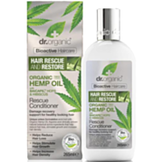 מרכך רסקיו לשיער שמן המפ Hair Rescue And Restore | Dr Organic ד"ר אורגניק 