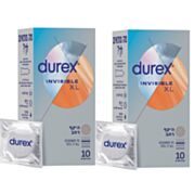 קונדומים Durex Invisible XL - מארז זוגי | דורקס