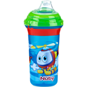 כוס מצוירת עם פיה רכה ומנגנון קליק +6m | Nuby 