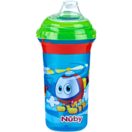 כוס מצוירת עם פיה רכה ומנגנון קליק +6m | Nuby 